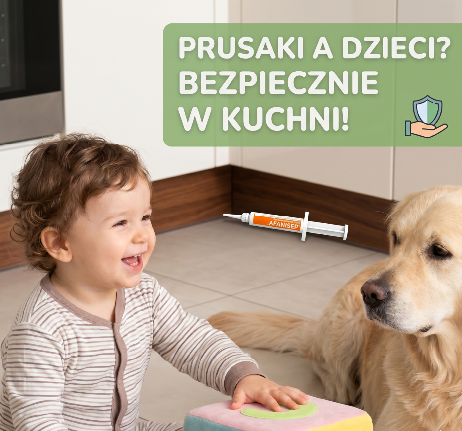 Prusaki w kuchni? Jak bezpiecznie pozbyć się owadów, gdy w domu są małe dzieci i zwierzęta